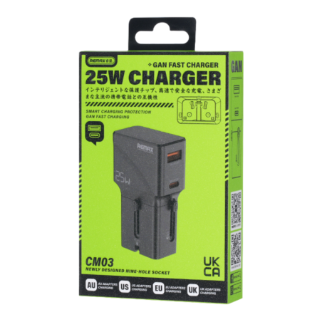 Chargeur GaN Multi Fonctions USB-C 25W REMAX | Smarty Paris 